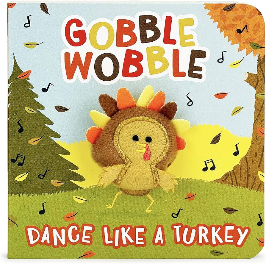 Gobble Wobble Finger Puppet Thanksgiving Board Book Kids Ages 0-4 (Children's Thanksgiving Intera... | Amazon (US)