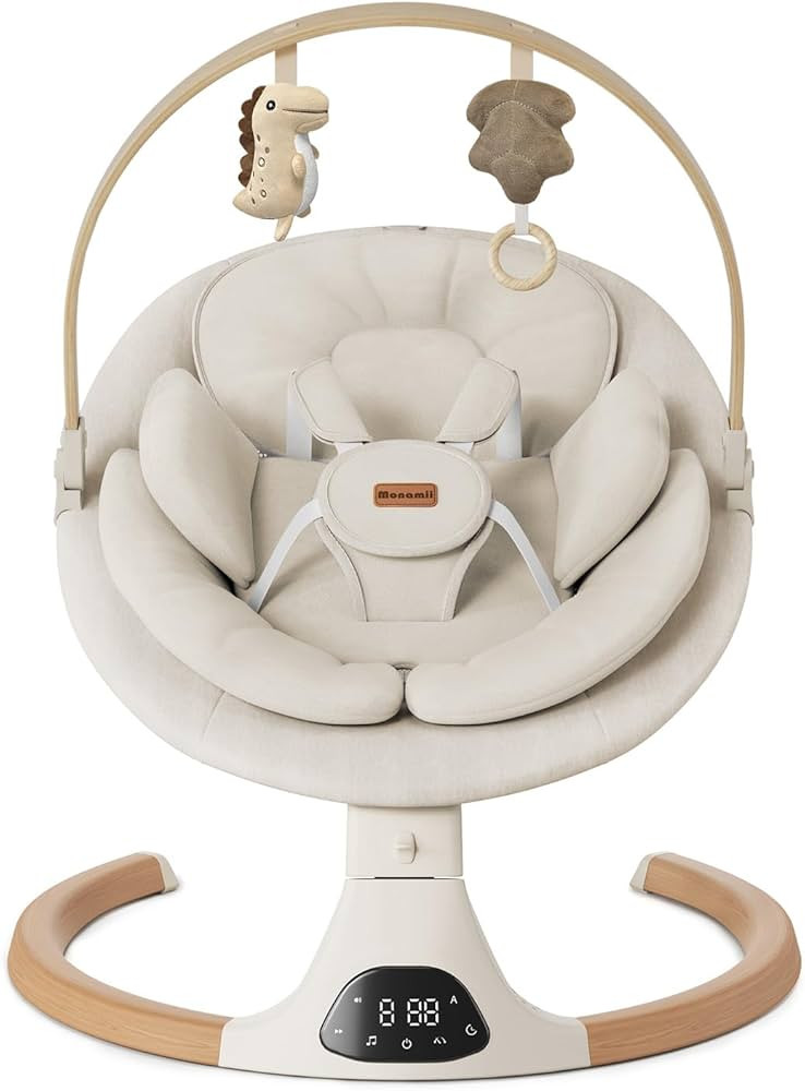 Baby Swings for Infants, Monamii Baby Swing, Infant Swing with 5 Speeds, 10 Lullabies, Electric S... | Amazon (US)