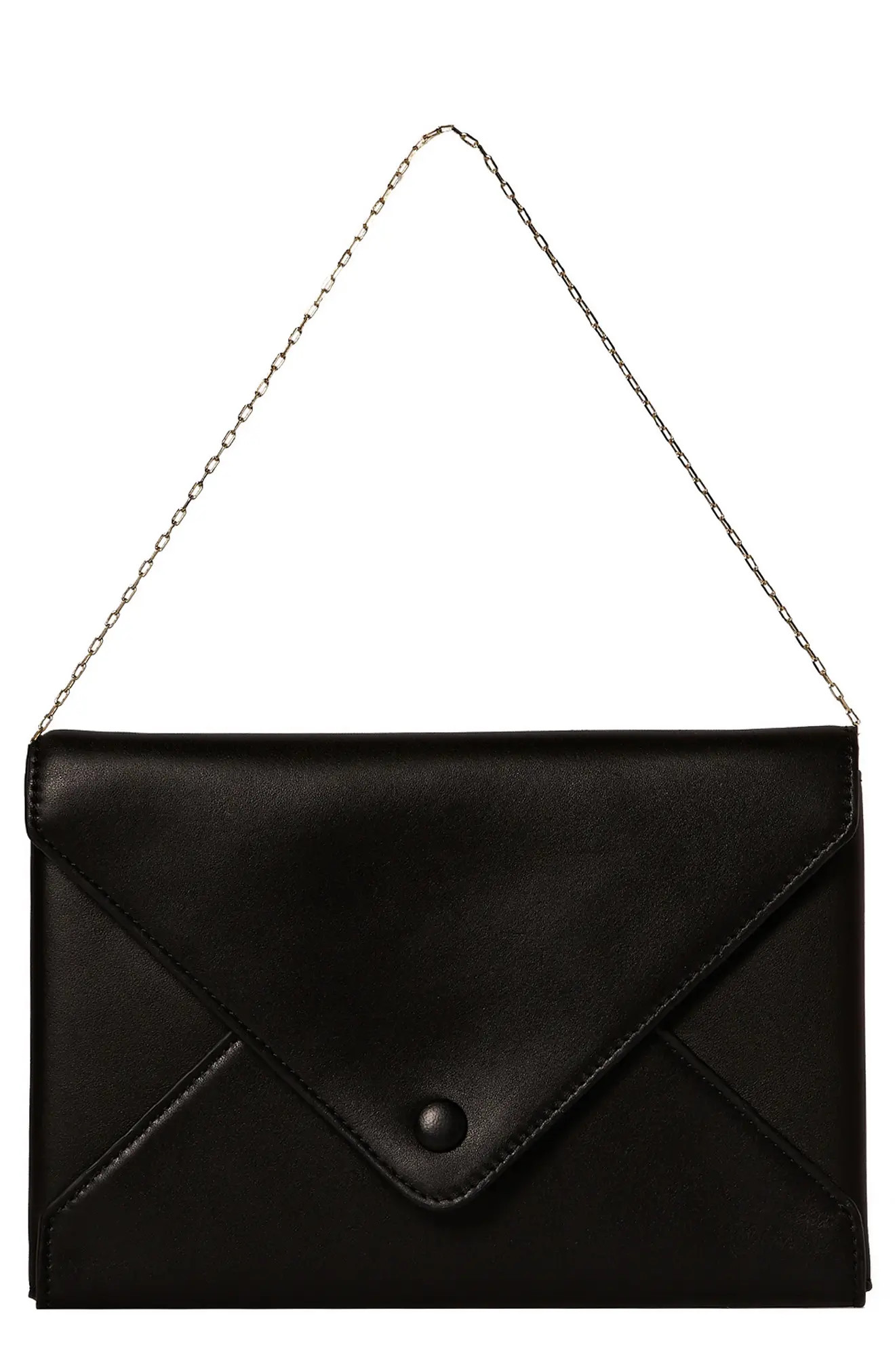 The Row Leather Envelope Bag - Black | Nordstrom