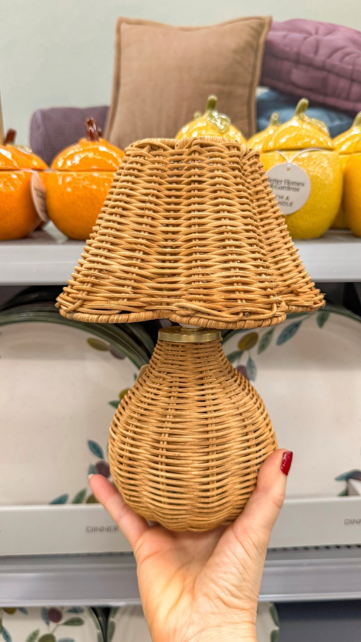 Cute decor find 🤎 9” rattan rechargeable lamp by Better Homes & Gardens. Perfect for cozy lighting on shelves, nightstands, or any corner. Functional + aesthetic home piece.


#LTKSeasonal #LTKHome