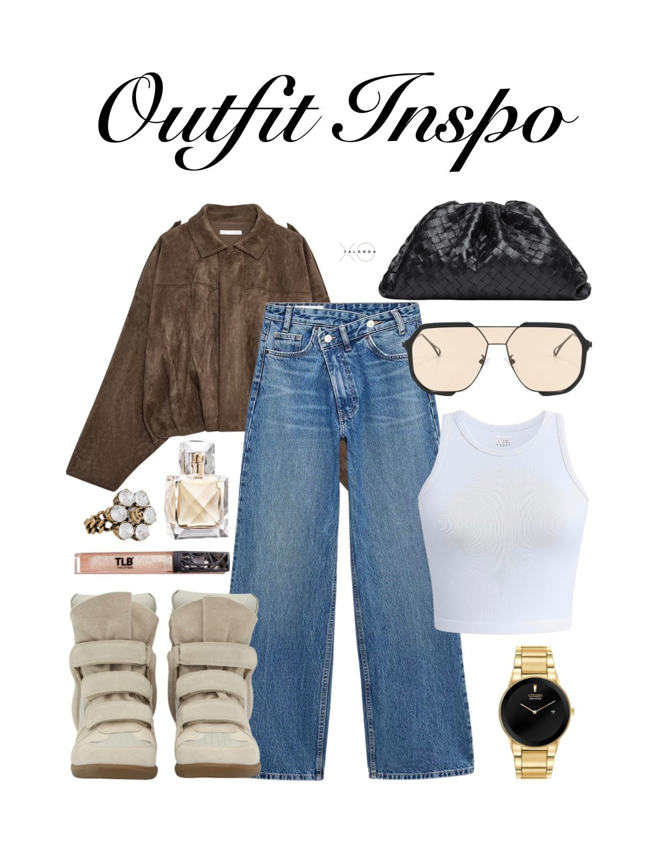 Outfit Inspo 🤎 Highwaisted jeans + a simple tank top + faux suede jacket…

Perfect for brunch, errands, or just feeling yourself while out and about.✨

For sizing reference: I’m 5’2 | 150lbs | FTTS | wearing a medium.

Disclaimer: Selling fast 🏃🏾‍♀️💨 linked similar dupes you’ll love!
•
•
•
#OutfitInspo #FallFashion #ChicVibes #StreetStyle #WardrobeGoals #OOTDInspo #xojalonda

#LTKOver40 #LTKSeasonal #LTKootd