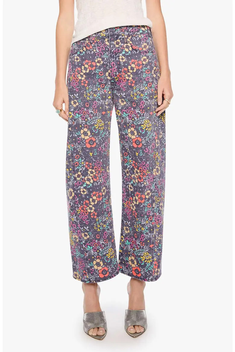 MOTHER The Half-Pipe Flood High Waist Crop Wide Leg Jeans (Women) | Nordstrom | Nordstrom