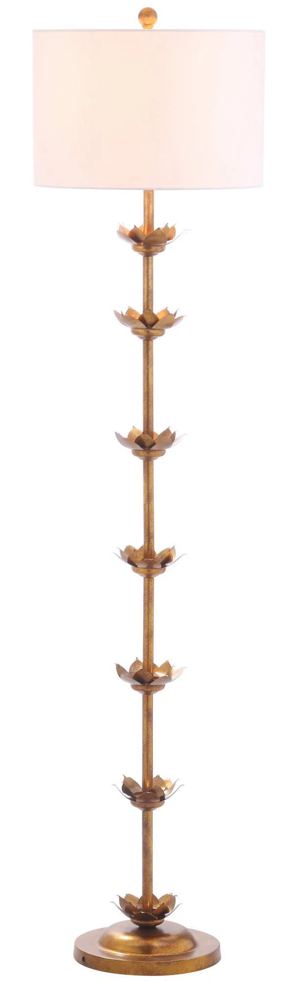 Audreyonna 63.5'' Antique Gold Traditional Floor Lamp | Wayfair North America