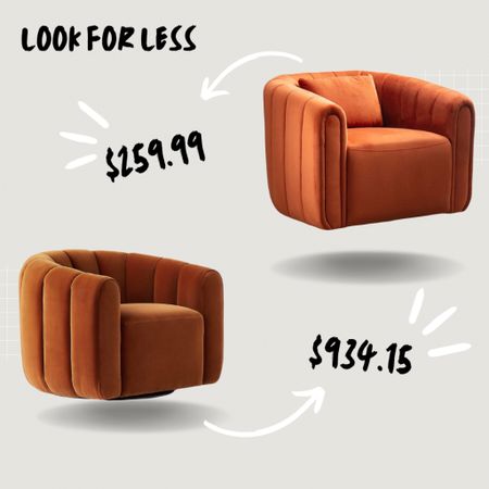 Look for less, accent chair, orange chair, cb2 chair, Amazon finds, 

#LTKFind #LTKsalealert #LTKhome