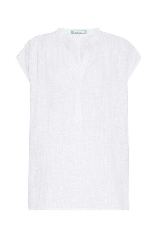 White Oversized Deep V Tee | Bohemian Traders