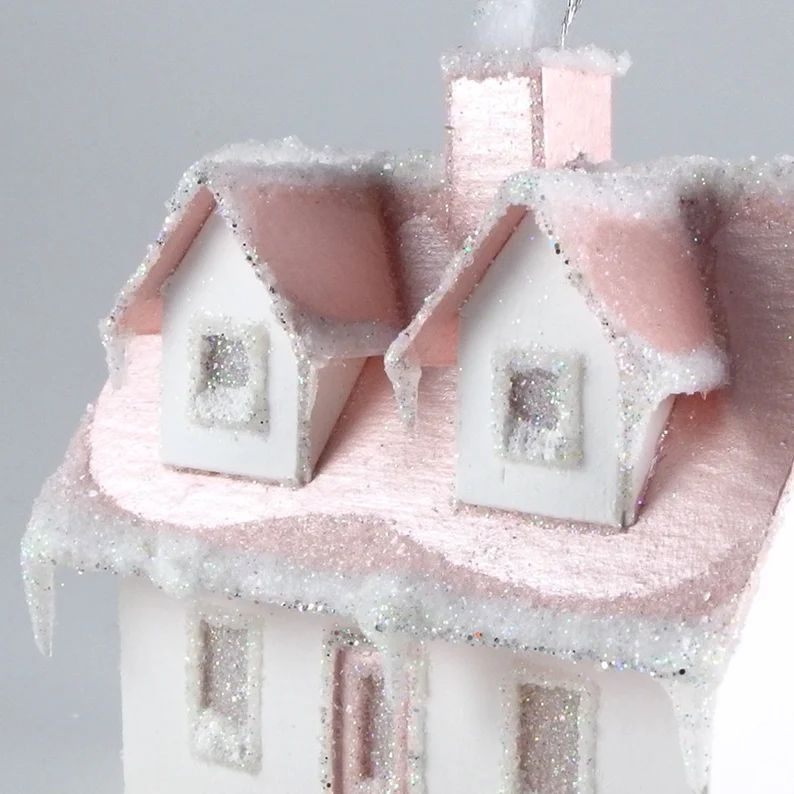 Cape Cod Paper Glitter House Ornament | Etsy (US)