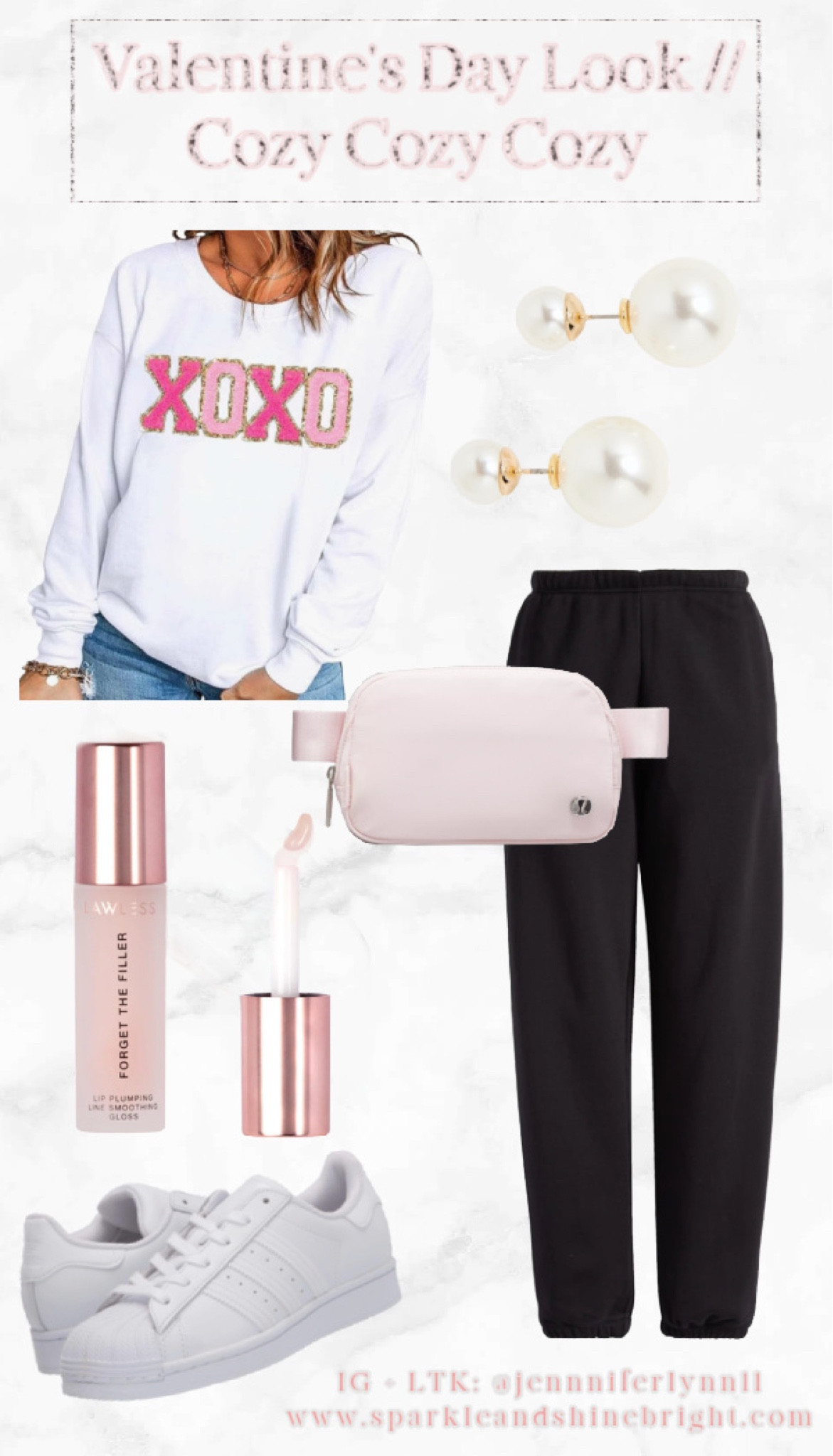 This look is perfect to wear before + after the holiday of love. I'd wear this to run errands, going to doctor appointments, grab coffee with a friend or even if I'm staying home. The sweater is understated so it's a great piece to have in your wardrobe. Plus it's cute + fun! The other pieces are great staples that can be worn many different ways + for many seasons.



#LTKActive #LTKStyleTip #LTKSeasonal