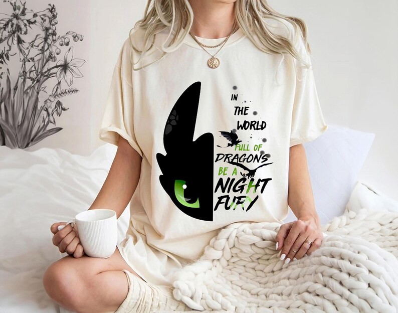 How to Train Your Dragon Shirt, Light Fury Disney Dragon Tee, Toothless Friends Shirt, Magic King... | Etsy (US)