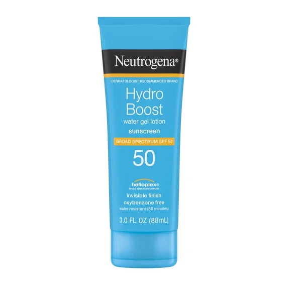 Neutrogena Hydro Boost Sunscreen SPF 50 Body & Face Sunscreen Lotion, Sun Protection, 3 fl oz | Walmart (US)