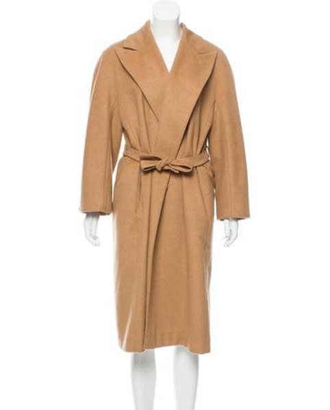 MaxMara Long Camel Coat Neutrals | The RealReal