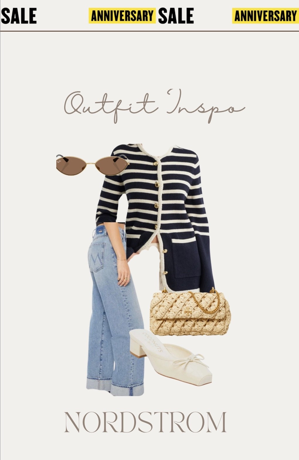 Nordstrom anniversary sale — get the look✨ 

#nordstromfinds #nordstromstyle #nsale #nordstromanniversarysale #momstyle #outfitdeas #styling #styleideas #minimalstyle #outfitlooks #lookforless #motherjeans #toryburch #summerbags #summerstyle #fallstyle #datenightstyle #whiteflats #nordstromsalefinds #fallstyle

#LTKSaleAlert #LTKFindsUnder100 #LTKStyleTip