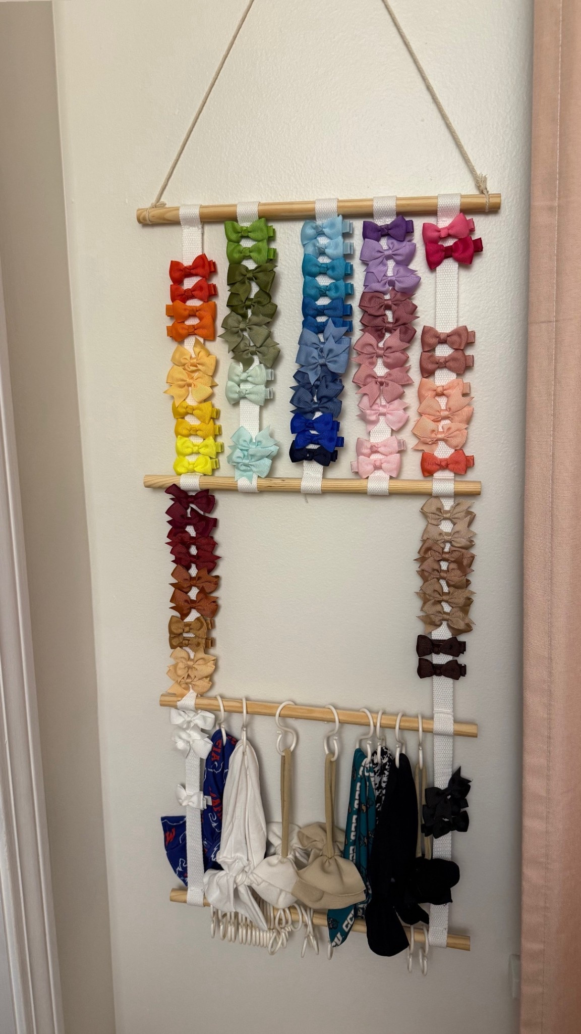 One of my favorite parts of my daughter’s room! So cute and so helpful to hang all the bows and headbands! 🥰

#LTKHome #LTKKids #LTKBaby
