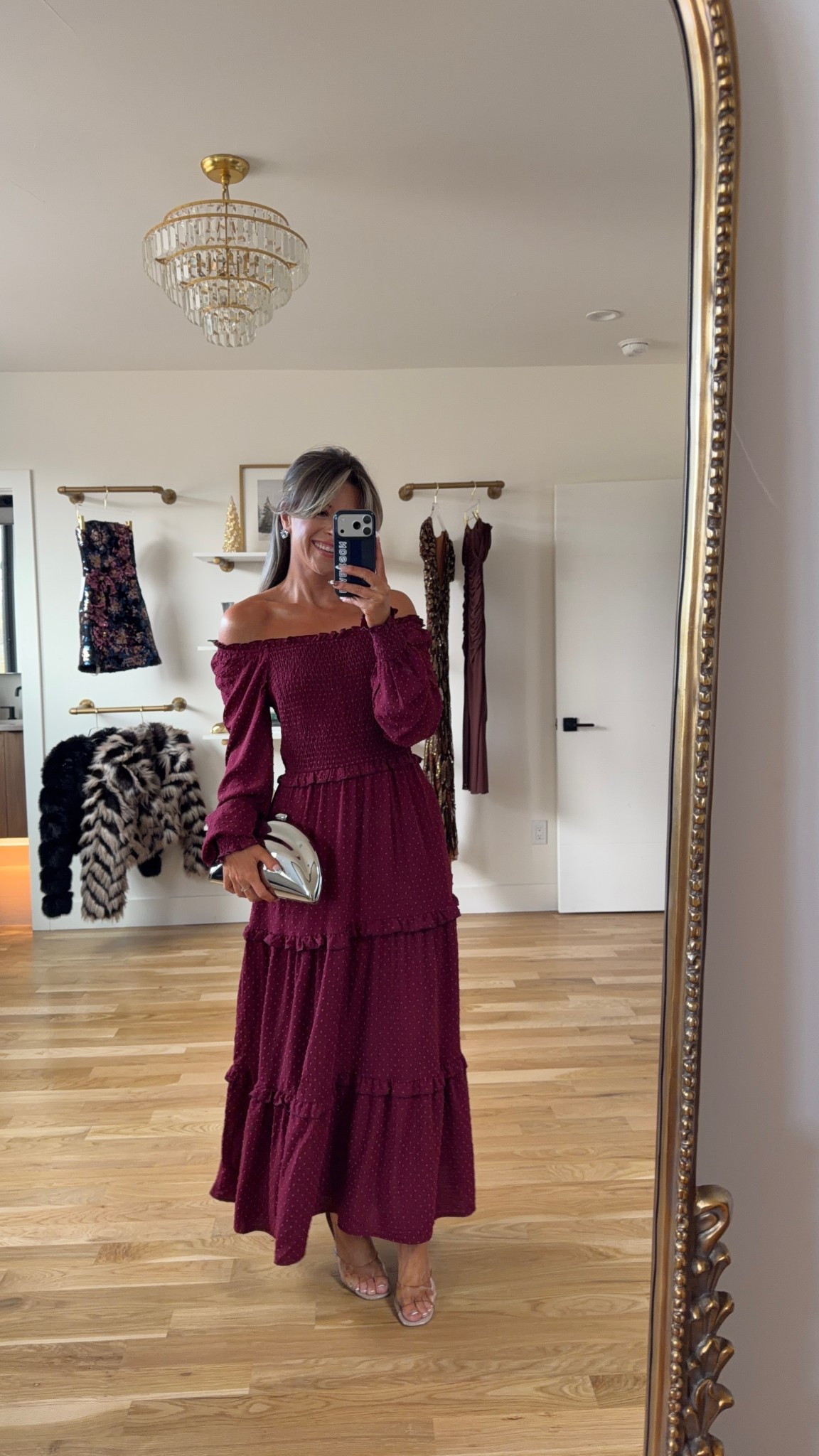 Walmart red long sleeve smocked maxi holiday dress

Wearing a smalls

Wedding guest
Holiday party
Special occasion
Long sleeve
Smocked
Red dress 

#LTKParties #LTKFindsUnder100 #LTKHoliday