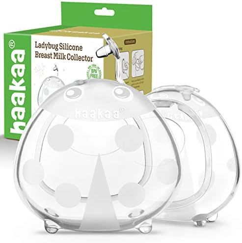 Haakaa Ladybuyg Silicone Milk Collector 2 oz/75 ml, 2 pk | Amazon (US)