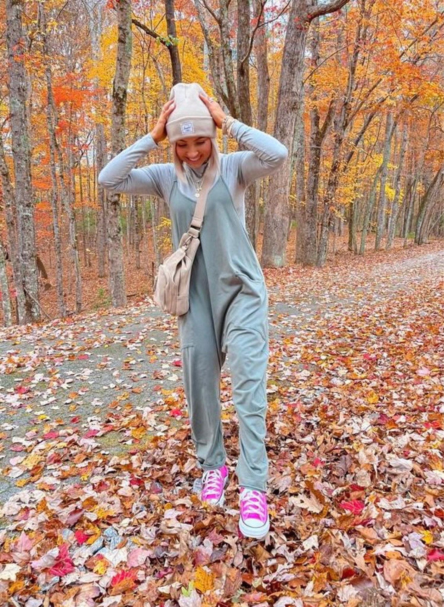 #FallOutfit — we all love this #FreePeople jumpsuit for every season. I’m wearing an xs! #converse #fallfashion #asheville 

#LTKSeasonal #LTKHoliday #LTKunder100