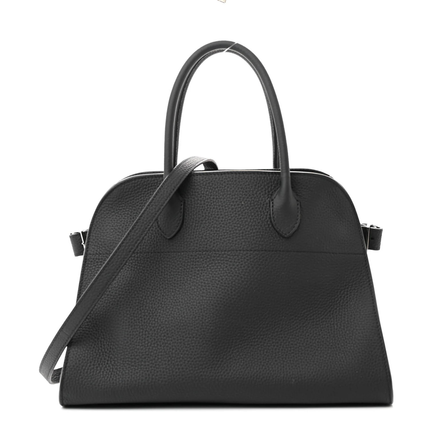 Matte Grained Calfskin Soft Margaux 12 Black | FASHIONPHILE (US)