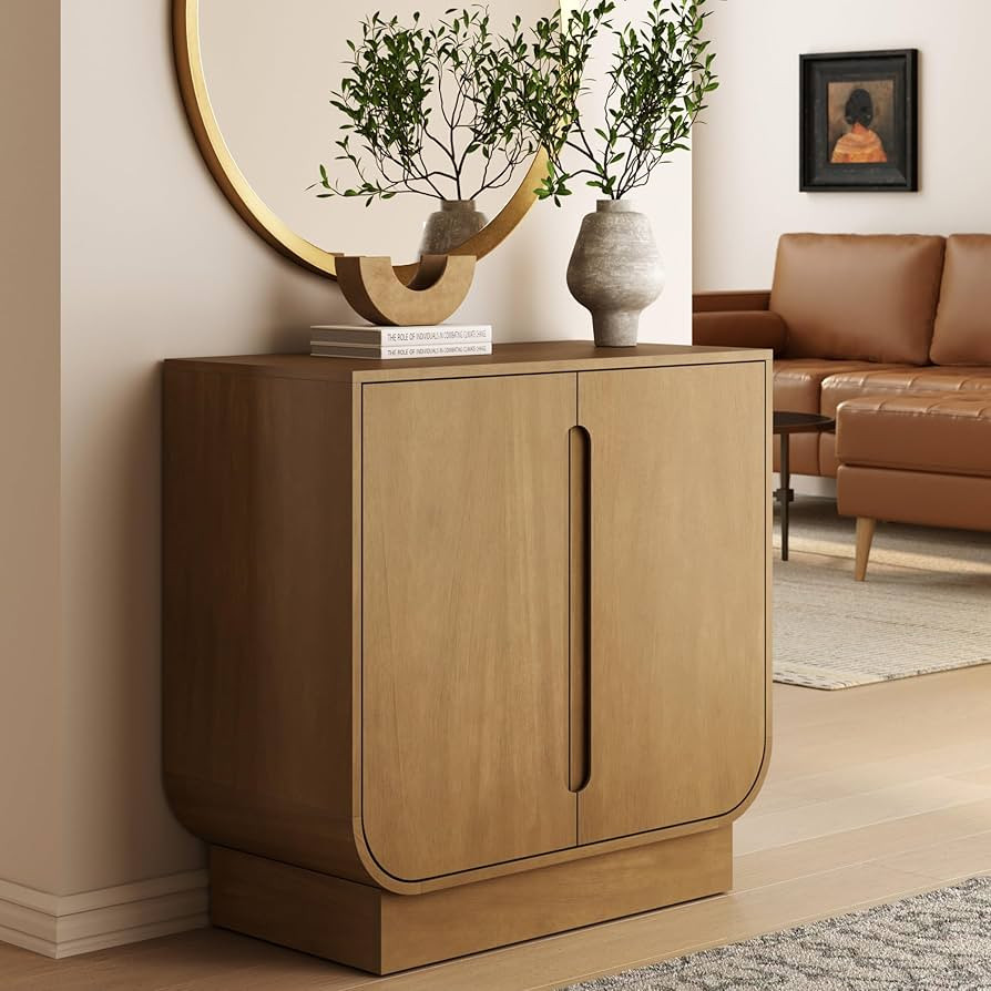 Nathan James Joey Mid Century Modern Storage Cabinet, Arched Accent Cabinet with Rounded Bottom E... | Amazon (US)