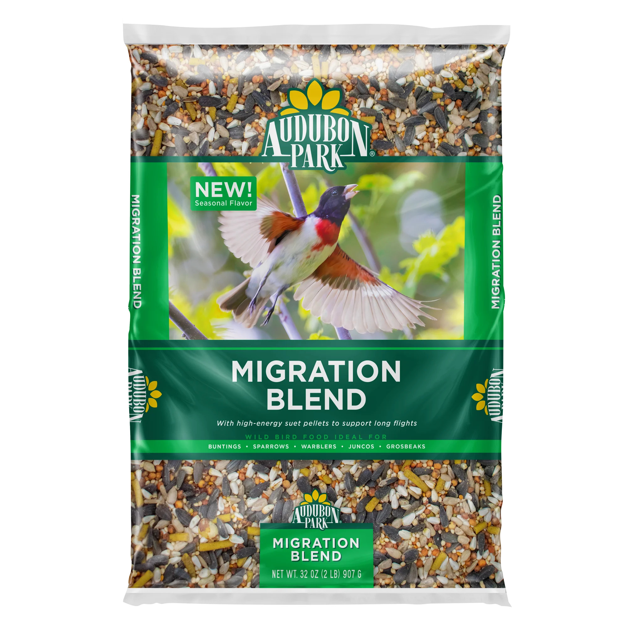 Audubon Park Migration Blend Wild Bird Seed, Dry, 2 lb. Bag | Walmart (US)