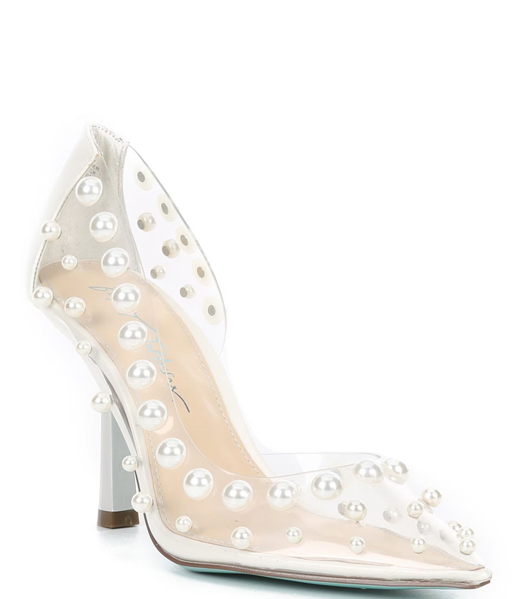 Blue by Betsey Johnson Halo Clear Pearl Pumps | Dillard's