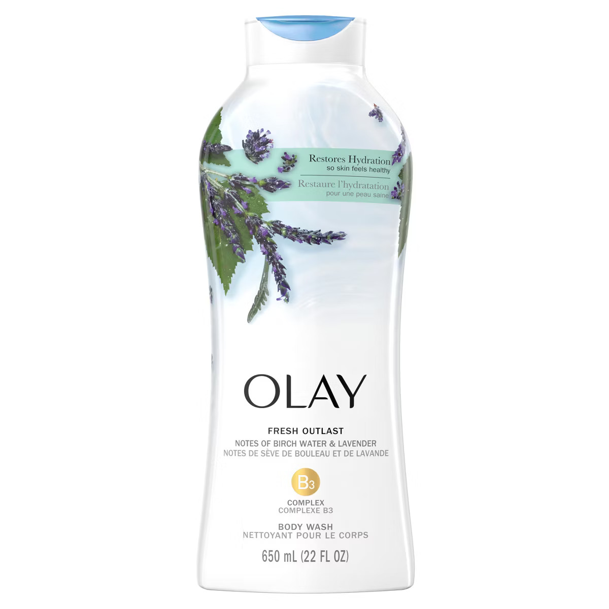 Olay Fresh Outlast Body Wash with Notes Of Birch Water & Lavender - 22 fl oz | Target