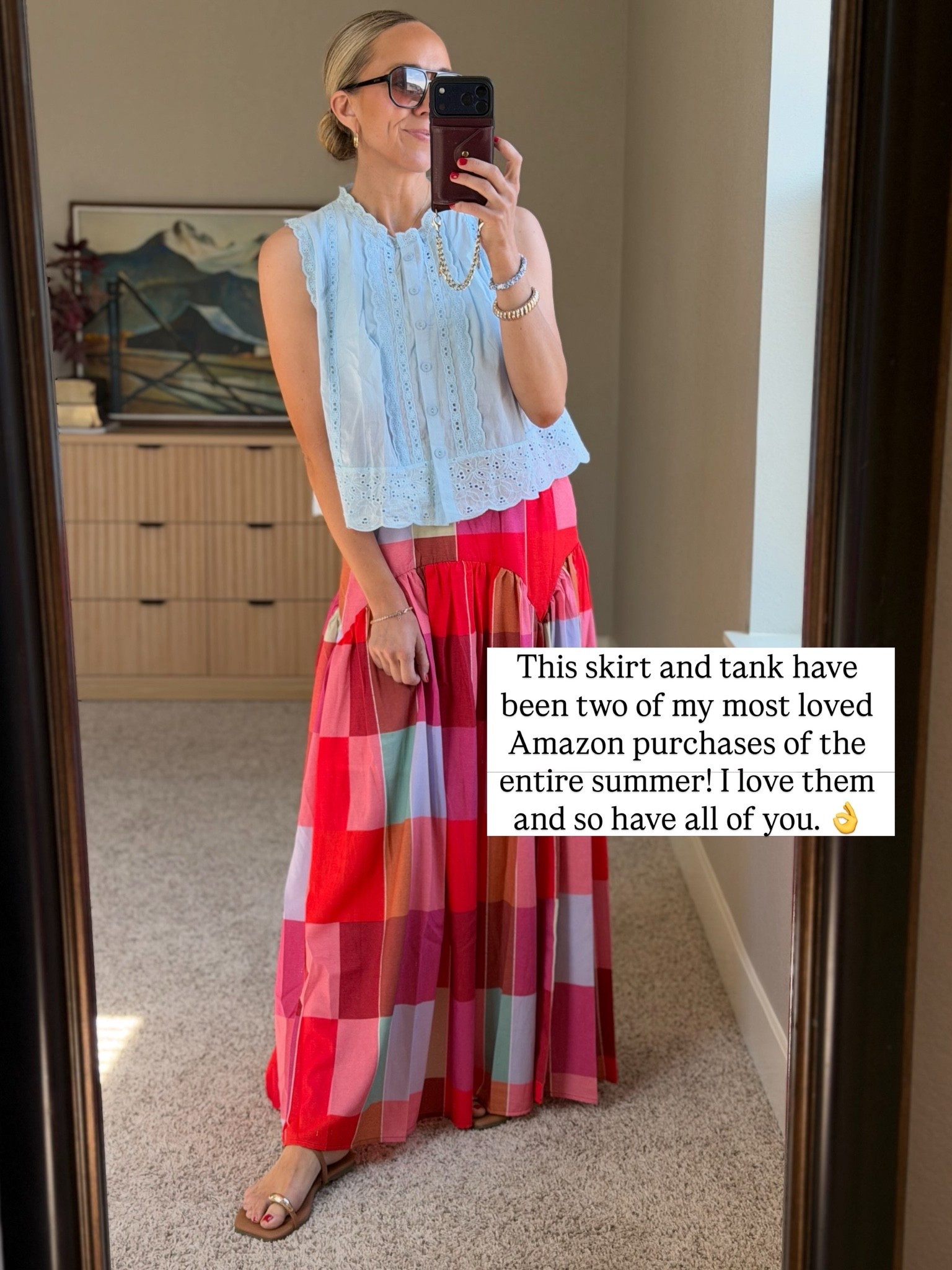This skirt and tank are my summer staples! 

I am a size small top and 2 or 26 bottoms.

#LTKootd #LTKgrwm #LTKmomlife