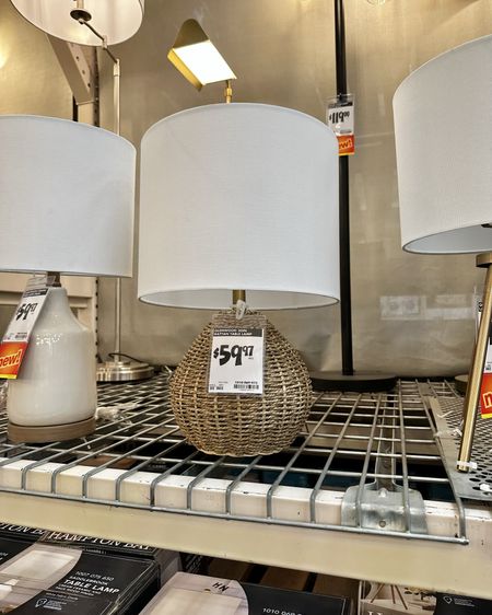 New lamps at Home Depot! Swap the shade for an empire shade and it looks like PB!

Table lamps, rattan lamp, lamps, coastal lamps, medium size lamp, small lamp, console table lamp, home decor, lighting, modern coastal

#LTKHome #LTKFindsUnder100