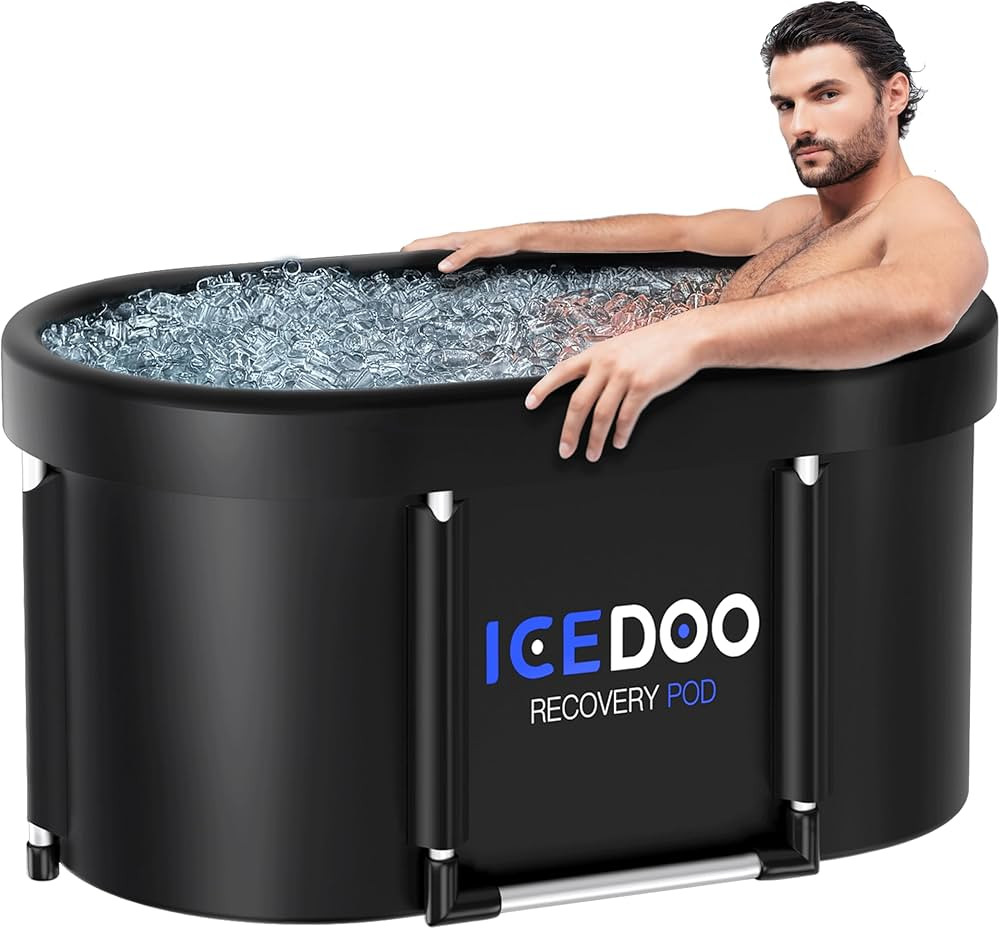 Upgrade XL 129 Gal Large Oval Ice Bath Tub for Athletes,Multiple Layered Portable Outdoor Cold Pl... | Amazon (US)