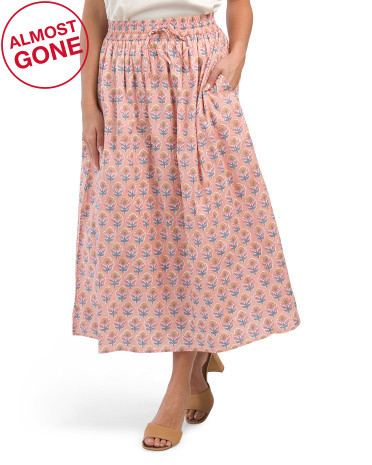 Smocked Maxi Skirt | TJ Maxx