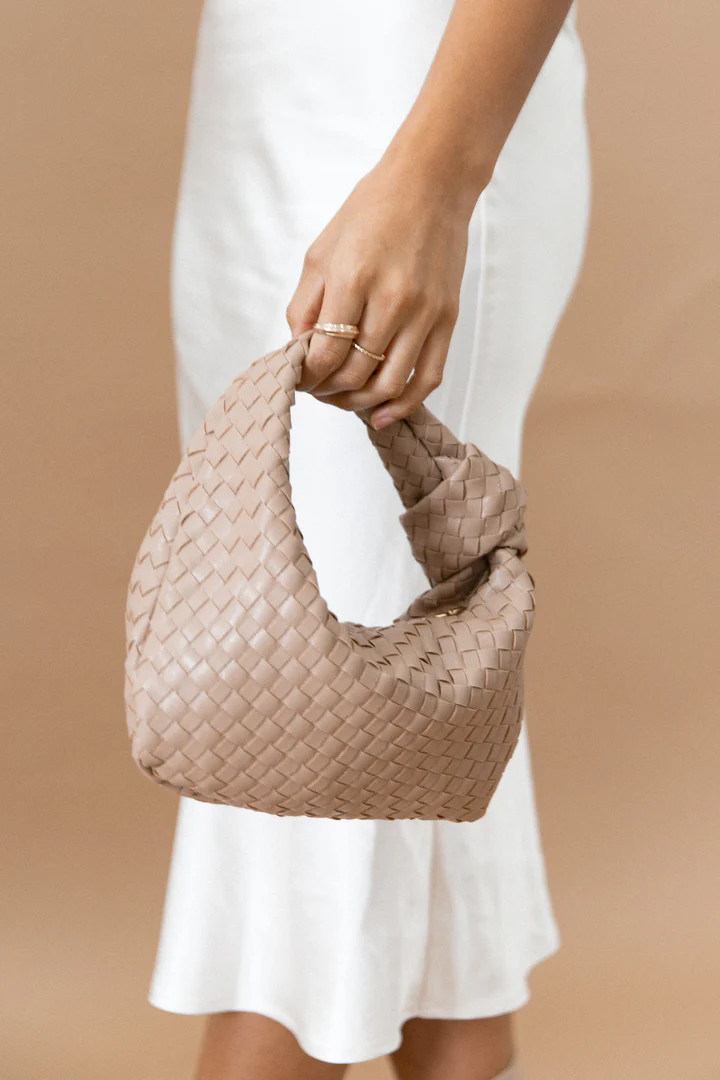 Alma Woven Shoulder Bag - Beige | Petal & Pup (US)