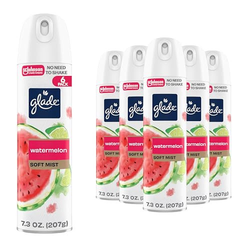 Glade Air Freshener Room Spray, Watermelon Spritzer Scent, Odor Fighting to Deliver Long Lasting Freshness, 7.3 Oz, 6 Count | Amazon (US)