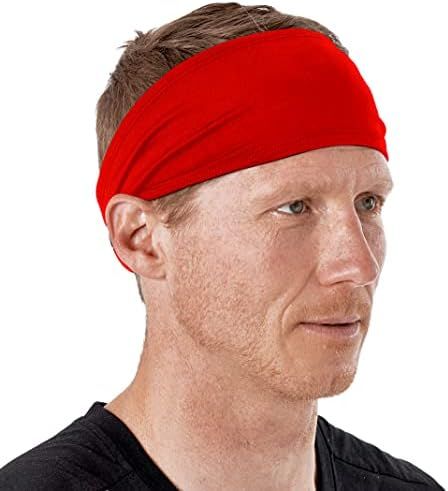 Mens Headband - Sweat Band Workout Head Bands Sports Sweatbands Hair Band for Running, Yoga, Exer... | Amazon (US)