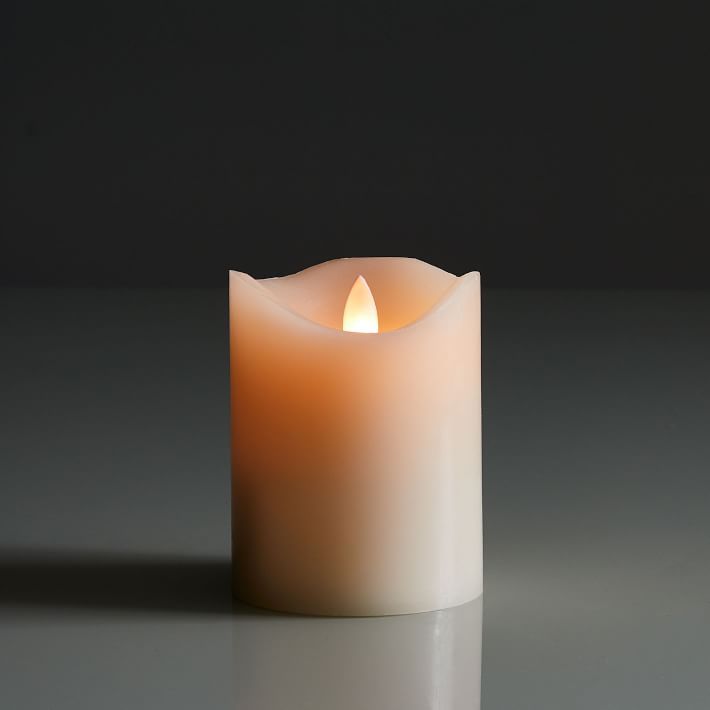 Premium Flicker Flameless Wax Pillar Candles | West Elm (US)