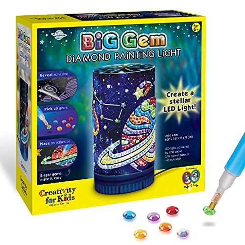 Creativity for Kids Big Gem Diamond Painting Light Art - Create Your Own Night Light | Amazon (US)