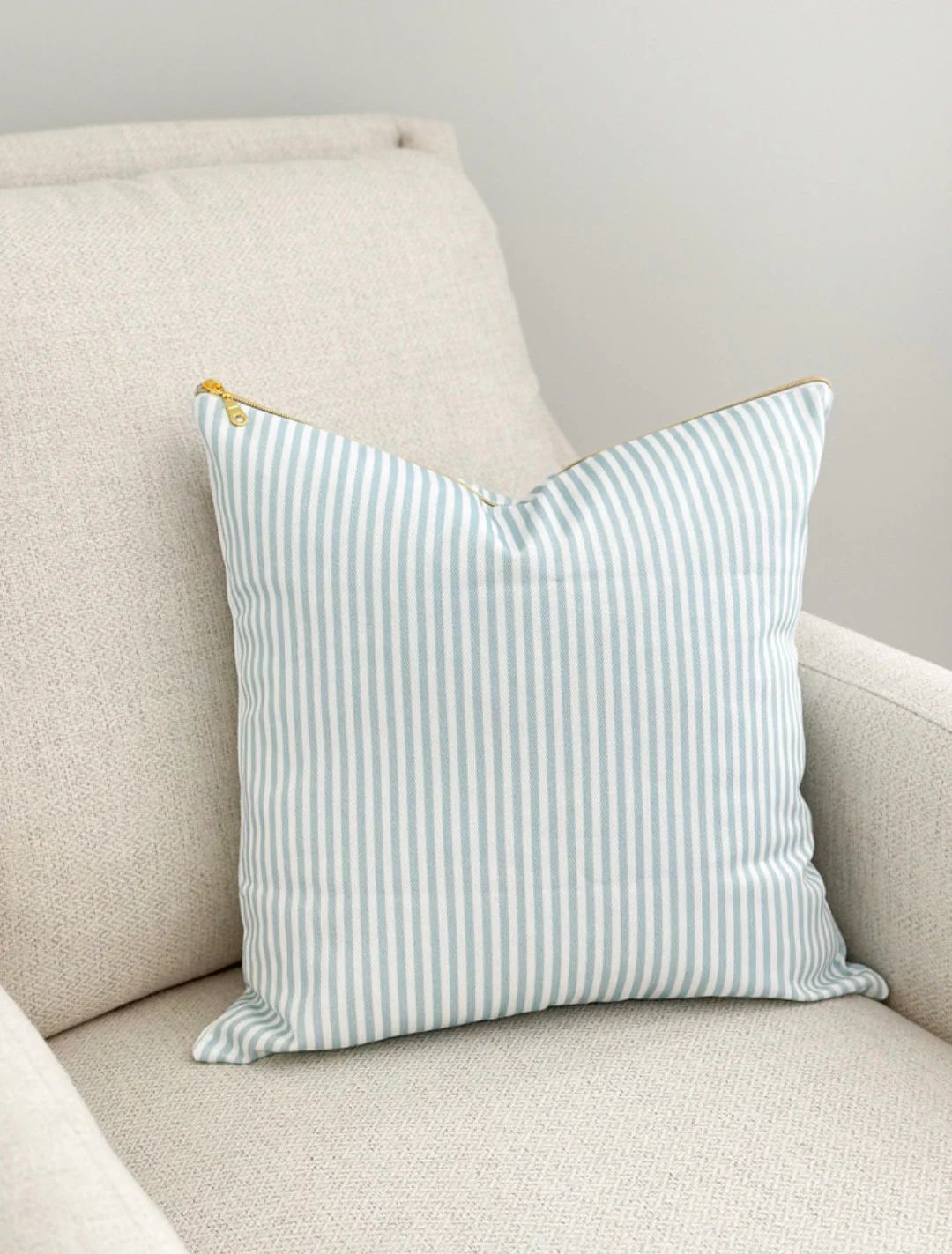 Cover Only | Libby Stripe | Designed by Danika Herrick | Grandmillennial Accent Pillow | Etsy (US)