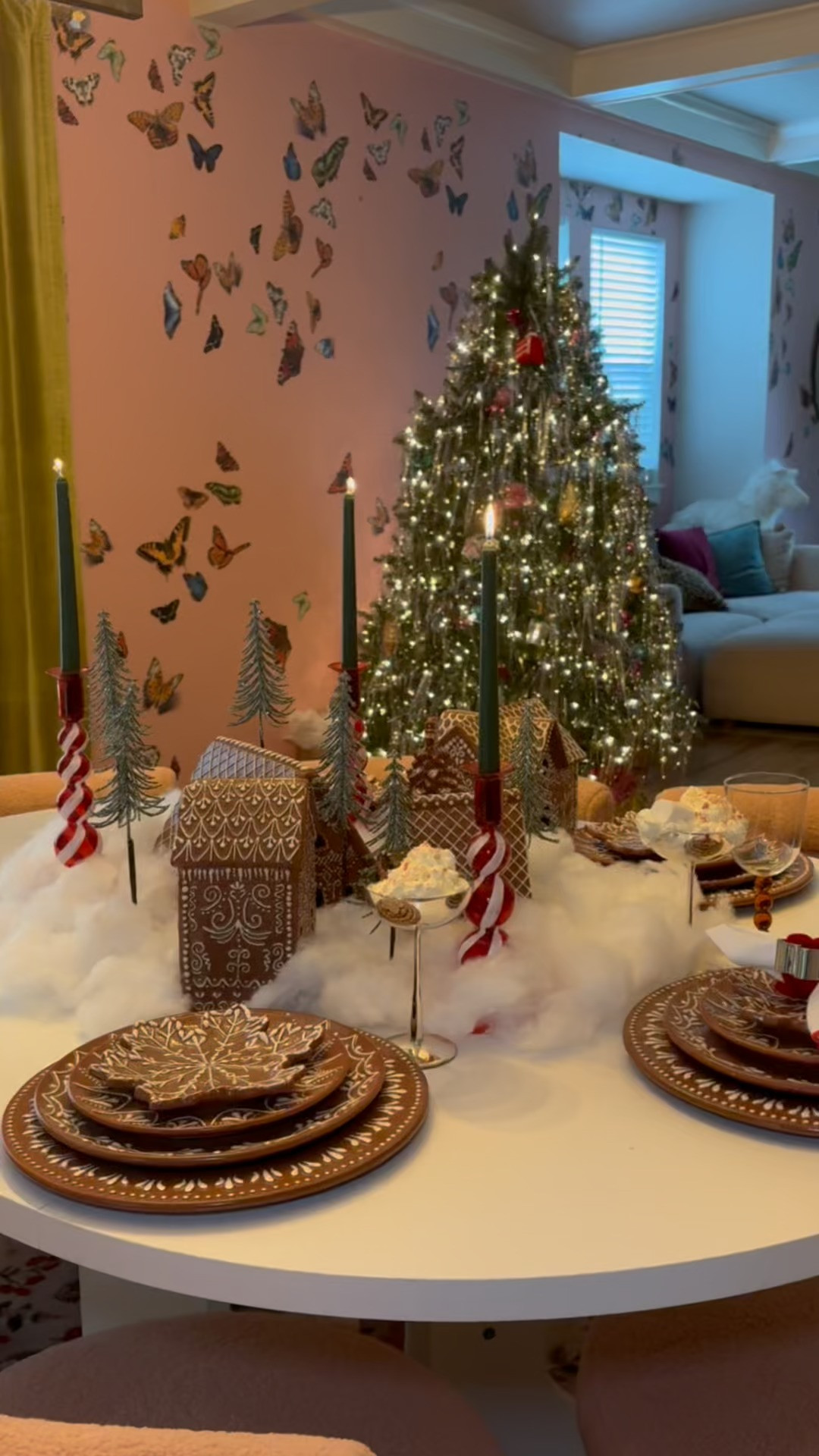 Introducing our Gingerbread Land tablescape!! Perfect for a girls night or for making gingerbread cookies with the kids! 

 #LTKHoliday #LTKSeasonal #LTKHome