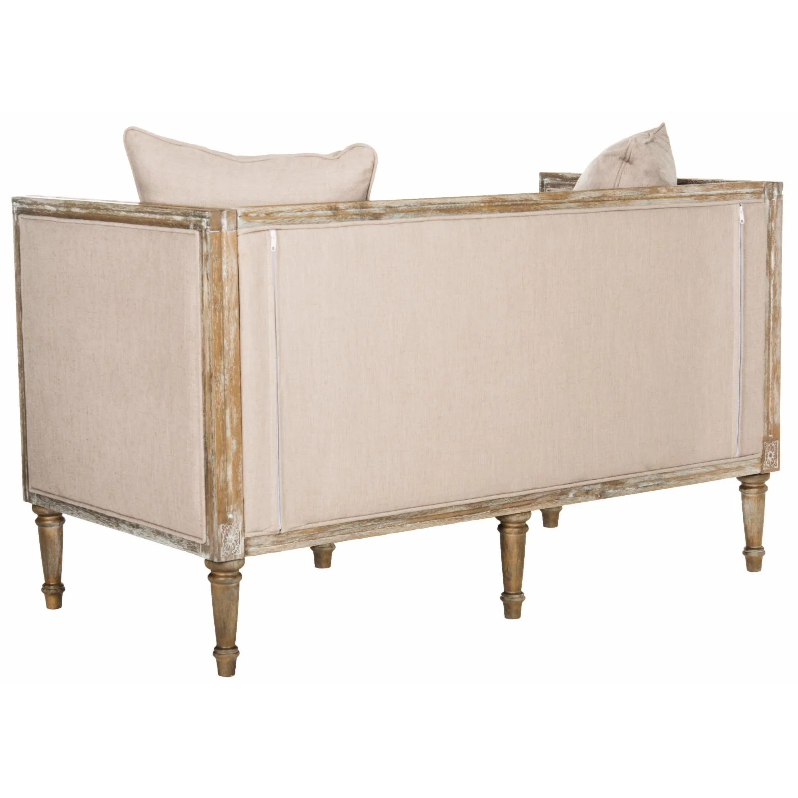 Safavieh Leandra Linen French Country Settee - Walmart.com | Walmart (US)