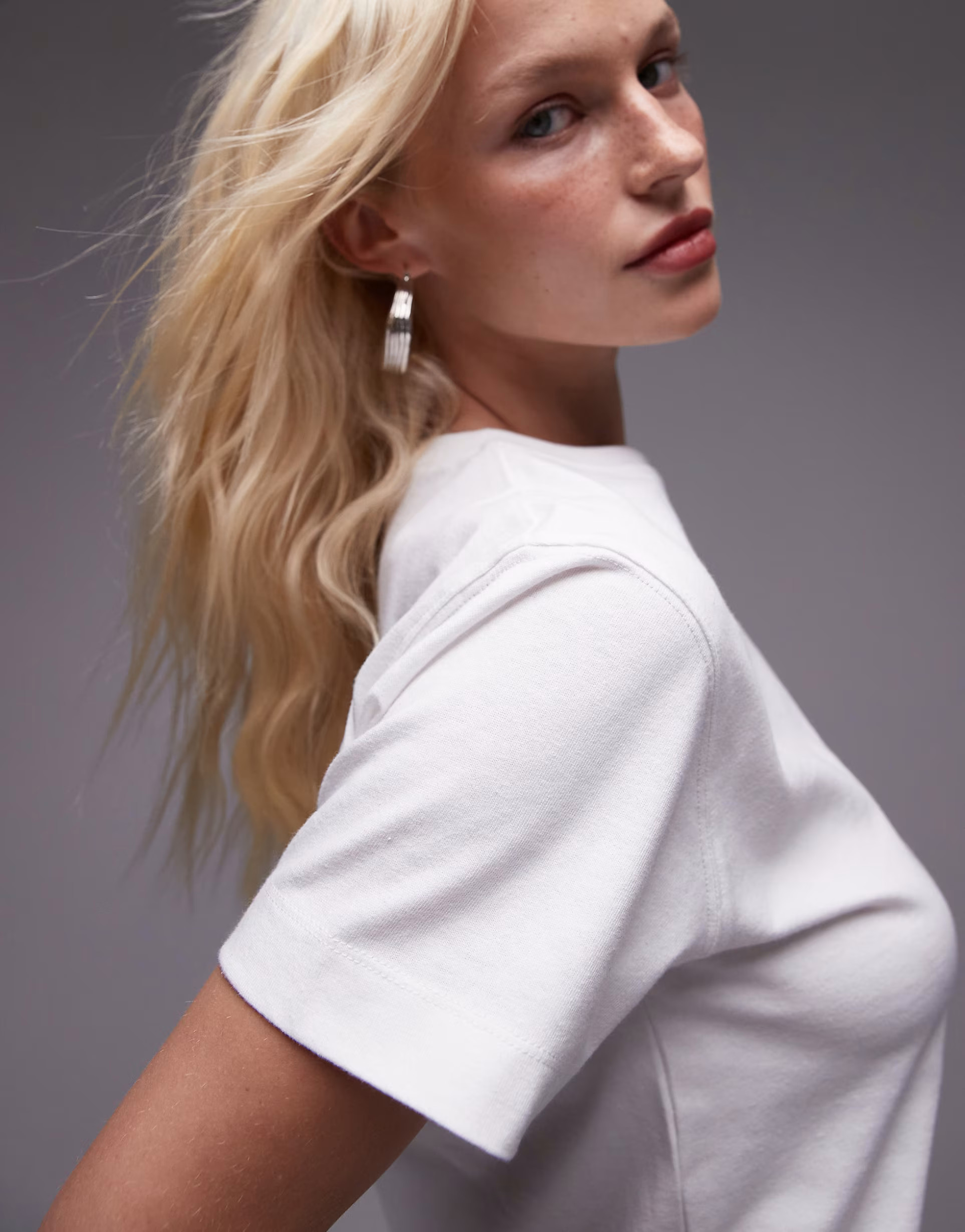 Topshop shrunken tee in white | ASOS (Global)