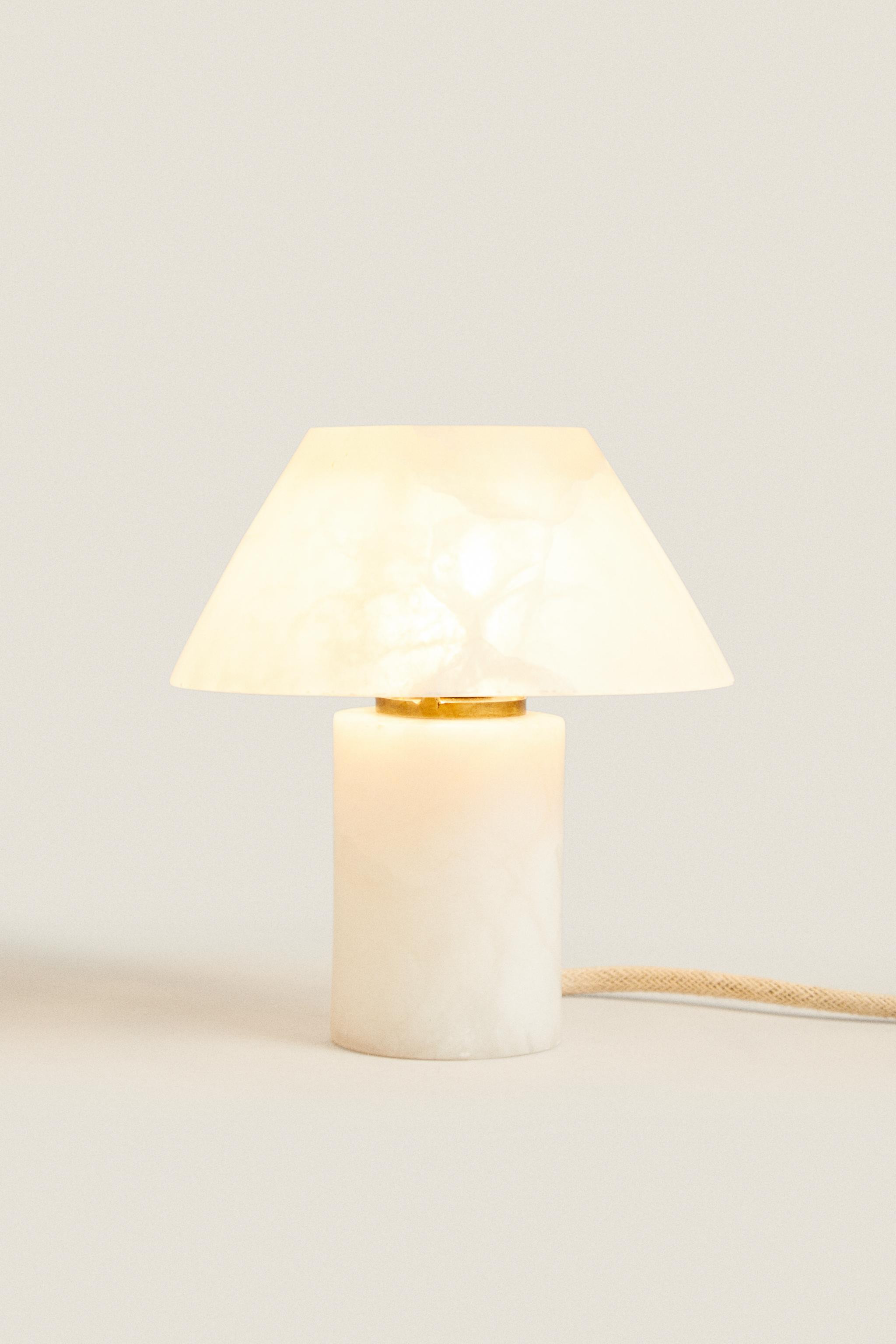 SMALL ALABASTER TABLE LAMP | Zara US