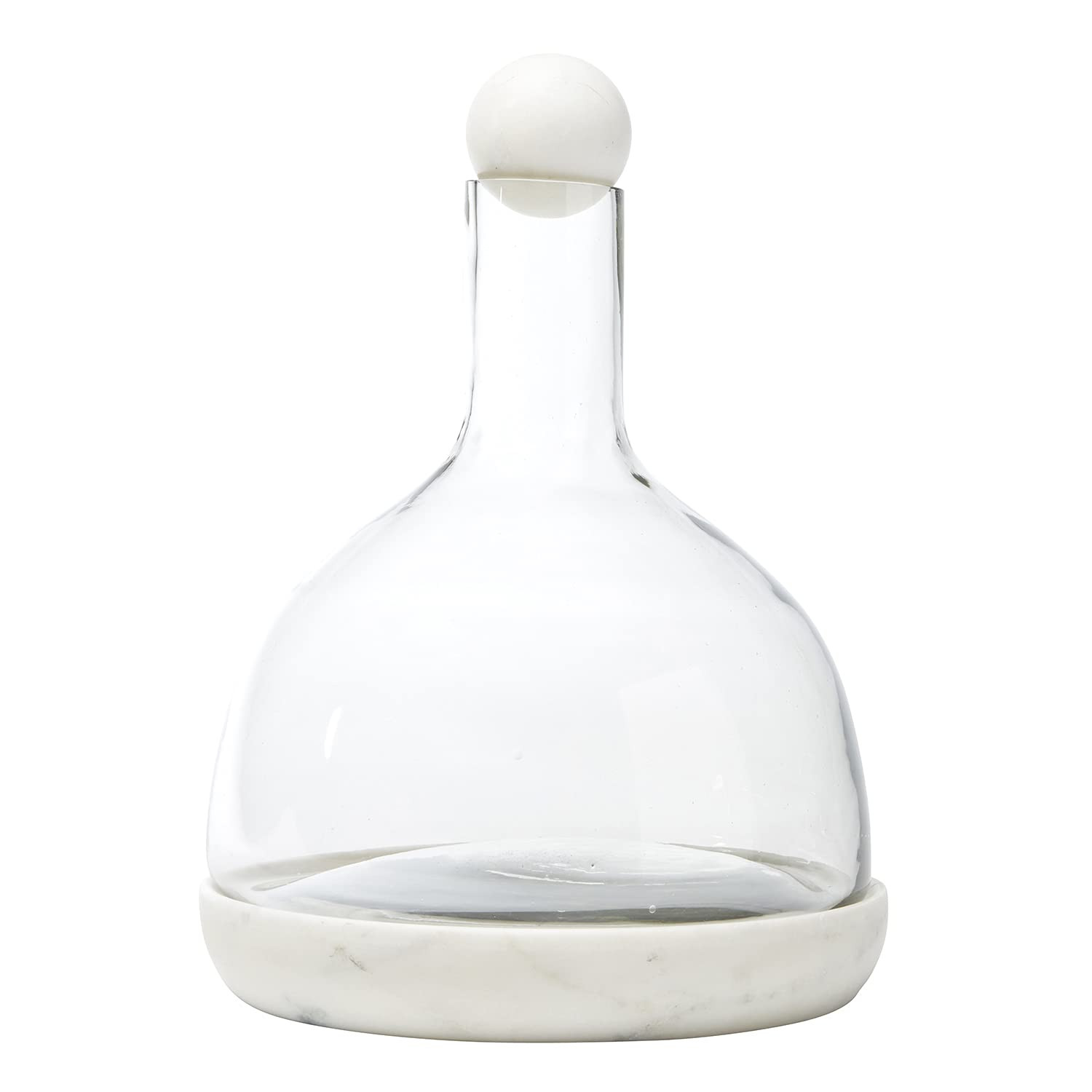 Santa Barbara Design Studio Table Sugar Marble and Glass Wine Carafe, 42-Ounce, White | Amazon (US)