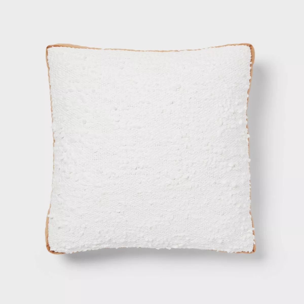 Luxe Boucle Velvet Gusset Throw Pillow Ivory - Threshold™ | Target