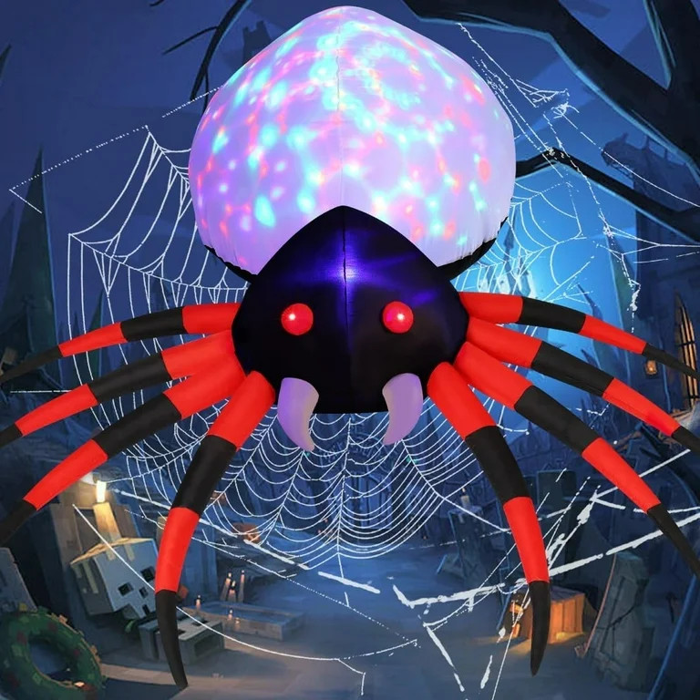 GOOSH Halloween Inflatable 5 FT Halloween Spider Inflatable, Halloween Blow Up Spider Halloween S... | Walmart (US)