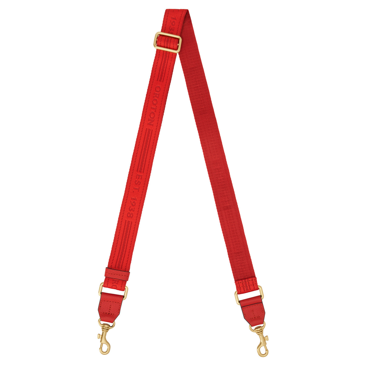 Heather Narrow Webbing Strap DARK RUBY | Oroton