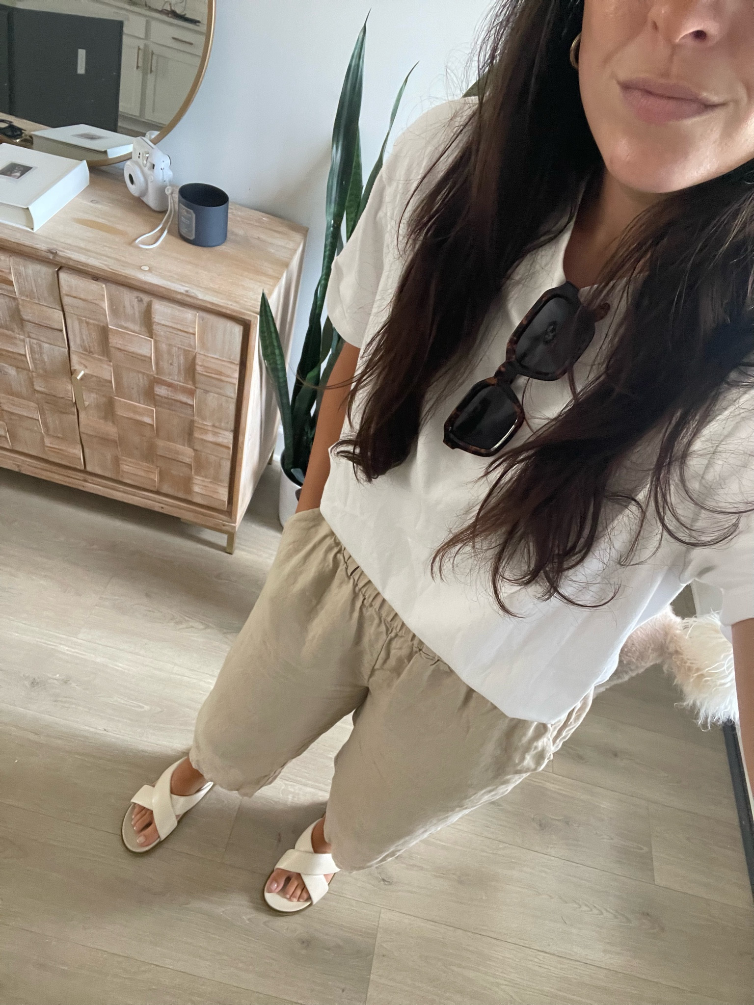 In this heat, linen is the only thing I’m wearing lately. Love these pants to dress up or down. Wearing medium in both top and bottoms (both TTS). I sized up one size in my sandals. 

#LTKMidsize #LTKFindsUnder50 #LTKSeasonal