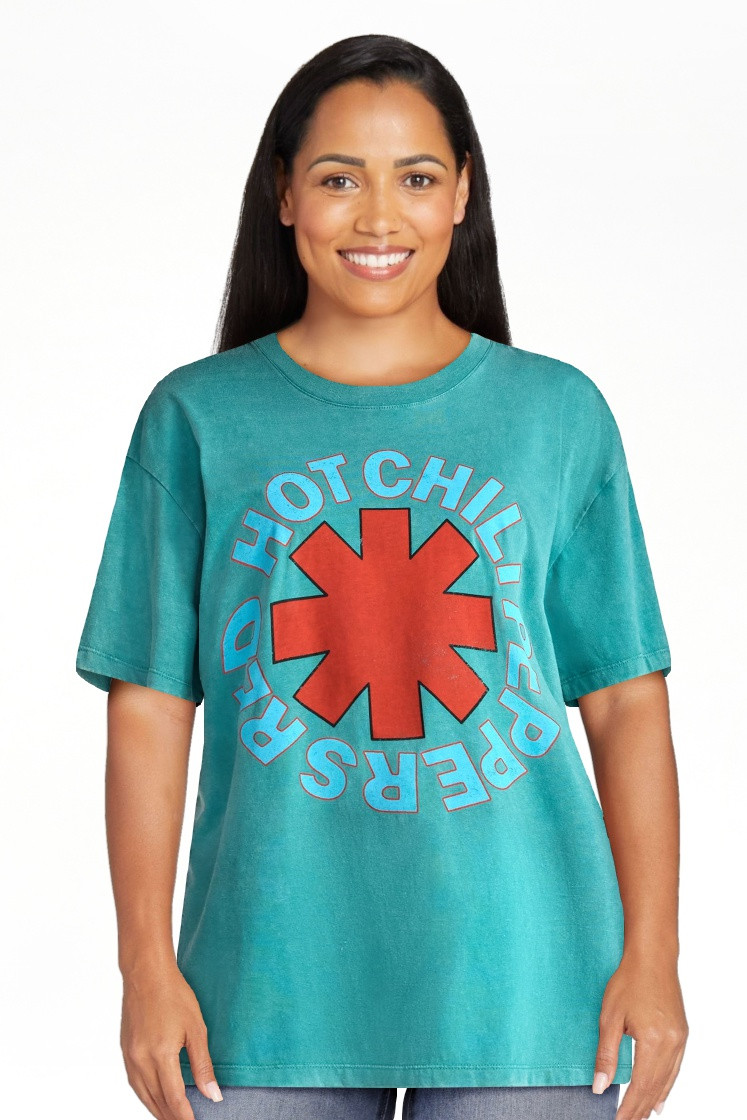 Red Hot Chili Peppers Women's Front Back Graphic Band Tee with Short Sleeves, Sizes XXS-XXL | Walmart (US)