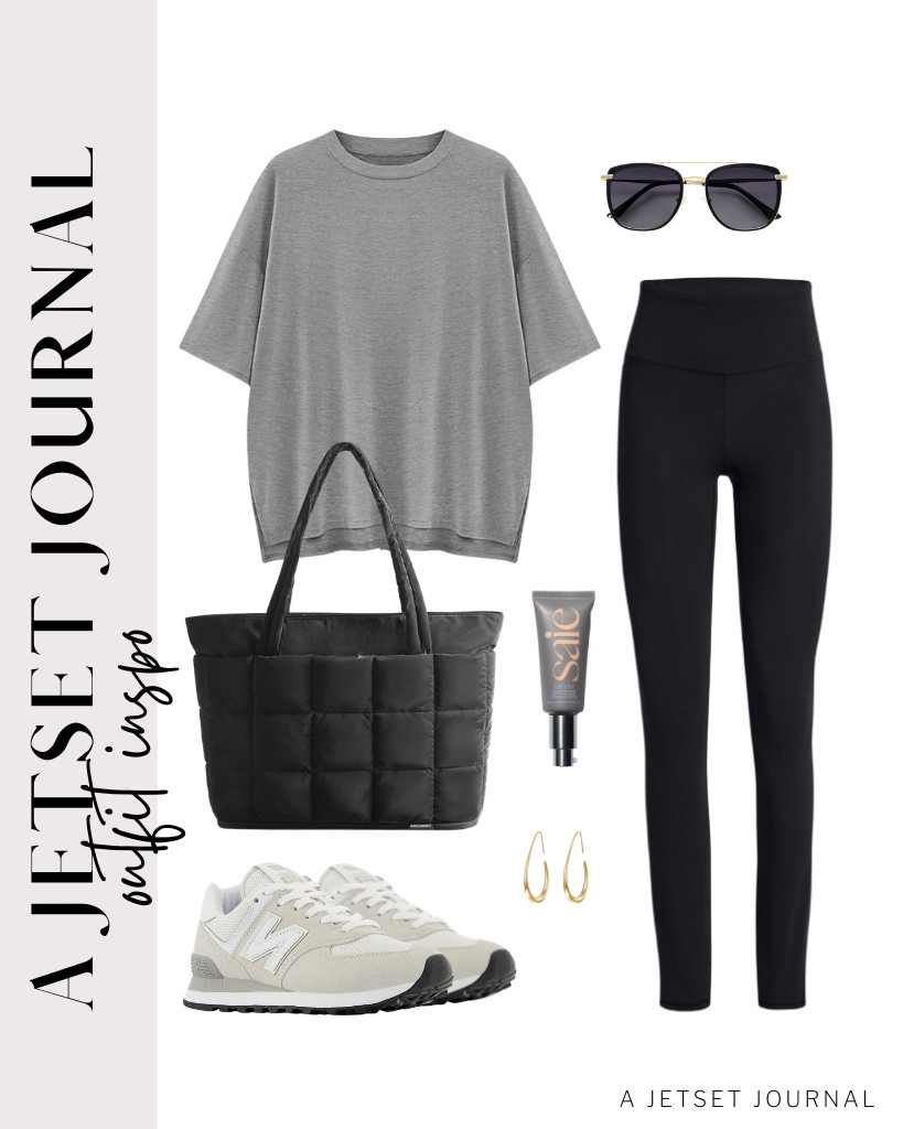 Start the next outfit with this gray loose-fit shirt and leggings, then step into your New Balance sneakers. Grab your SOJOS sunnies and pop in a pair of teardrop hoop earrings to finish the look..


#LTKSeasonal #LTKSaleAlert #LTKTravel 

 