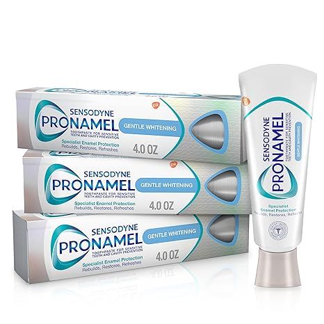 Sensodyne Pronamel Gentle Whitening Enamel Toothpaste for Sensitive Teeth - 4 Ounces (Pack of 3) | Amazon (US)