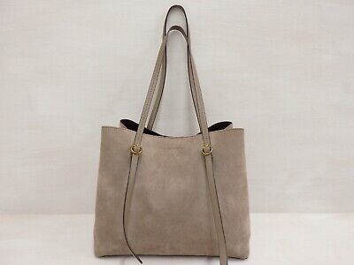 Women's Polo Ralph Lauren Suede Tote Bag Shoulder Leather Gray/Bag   | eBay | eBay US