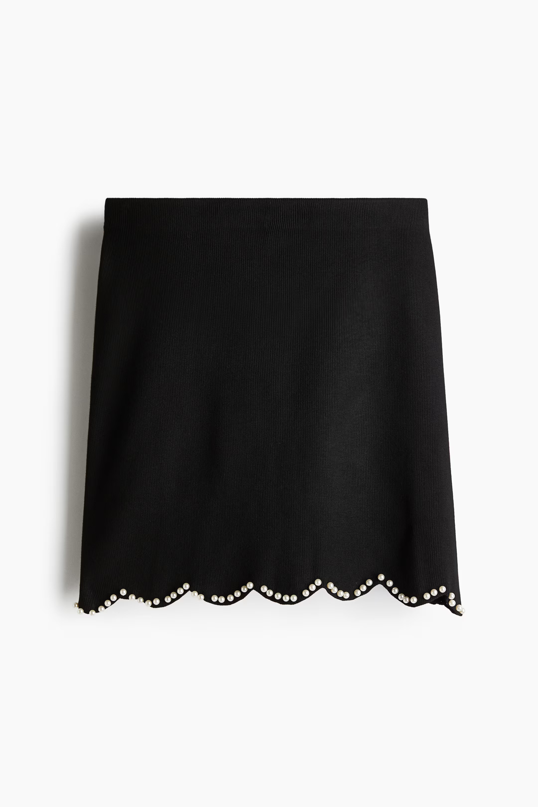 Bead-Embellished Knit Skirt | H&M (US + CA)