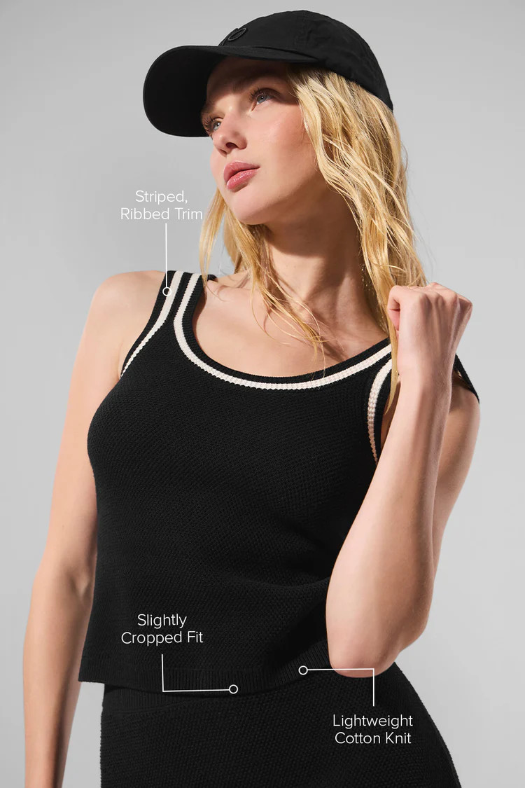 Tennis Club Sweater Knit Tank | Alo Yoga (US)