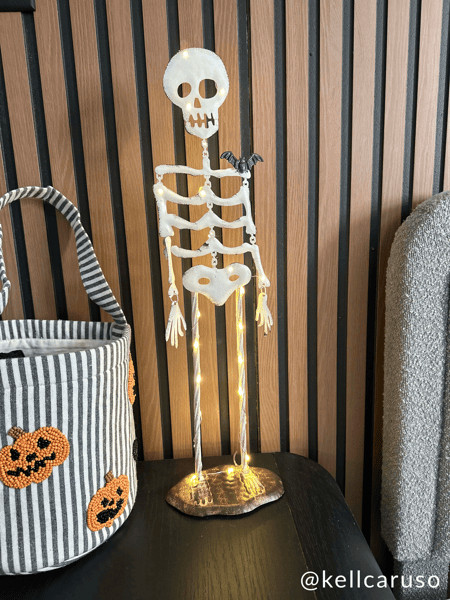 Small Light Up Skeleton Sitter | Mud Pie